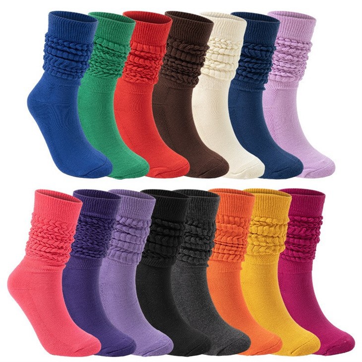 Women's Colorful Slouch Sock